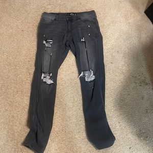 Grey skinny slim jeans
